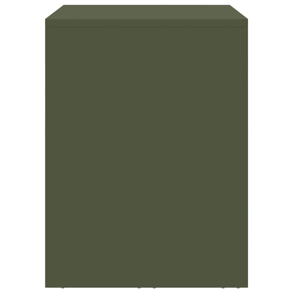 Fali szekrény a garázsba oliva zöld 90 x 40 x 53 cm