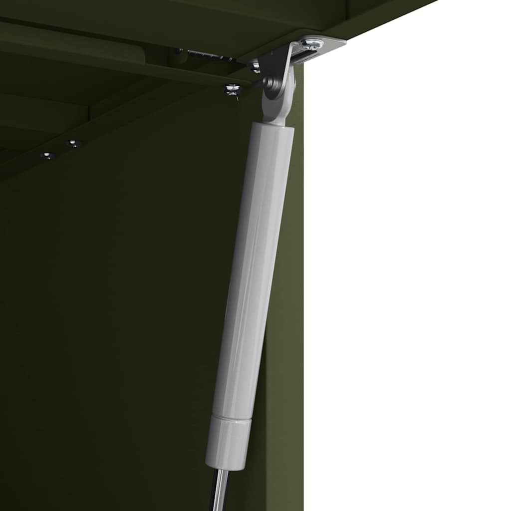 Fali szekrény a garázsba oliva zöld 60 x 40 x 53 cm