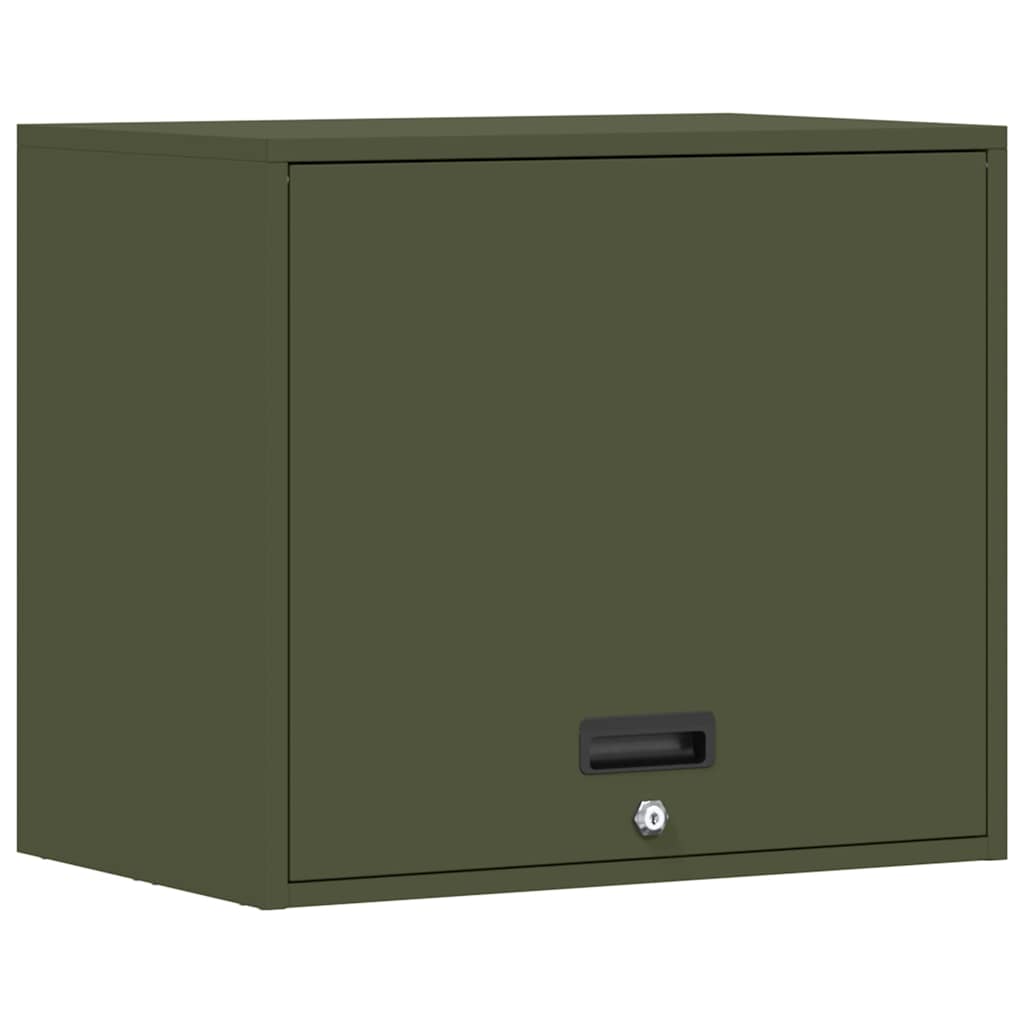 Fali szekrény a garázsba oliva zöld 60 x 40 x 53 cm