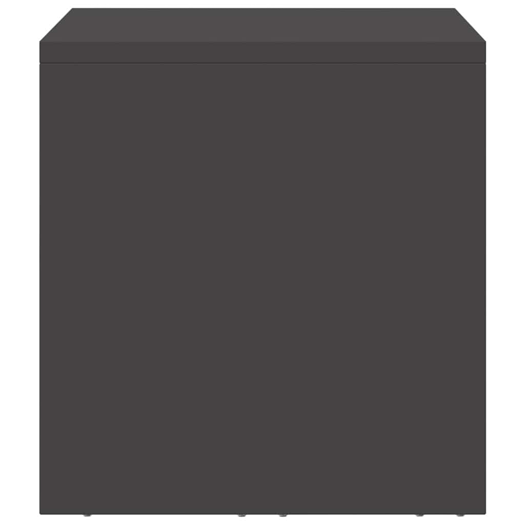 Fali szekrény a garázsba fekete 60 x 33 x 35 cm porfestett acél