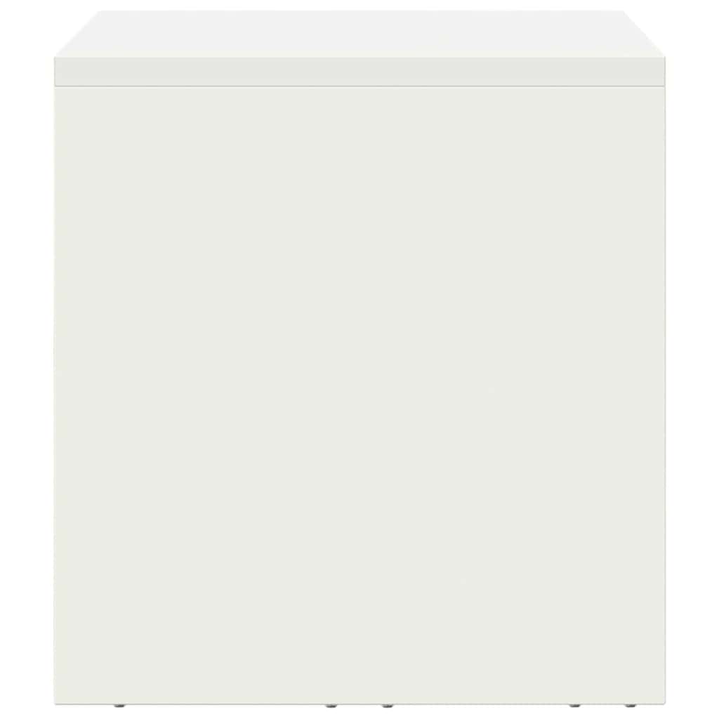 Fali szekrény a garázsba fehér 60 x 33 x 35 cm porfestett acél