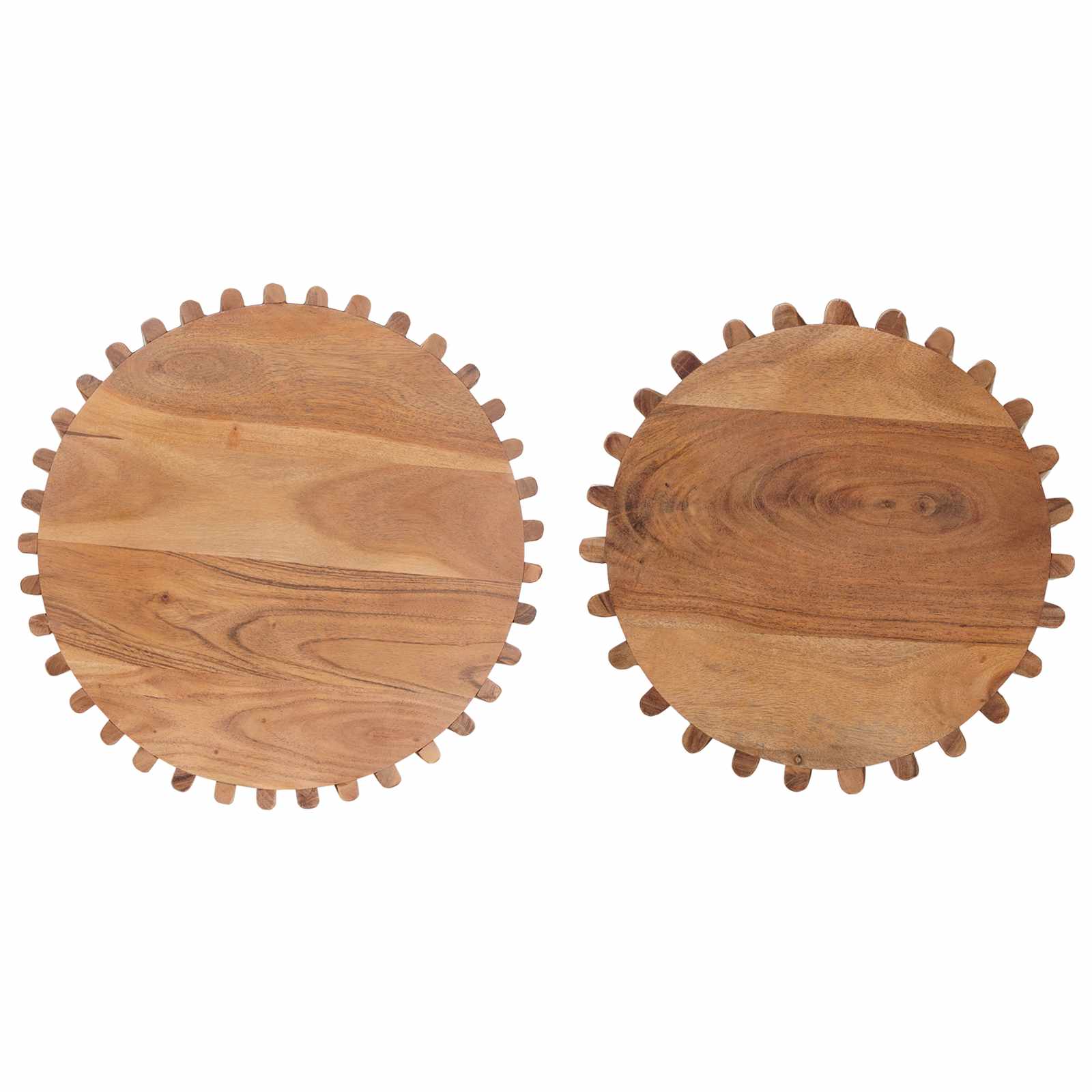 Kisasztal készlet tárolóval ajtóval barna 40 x 40 x 45 cm