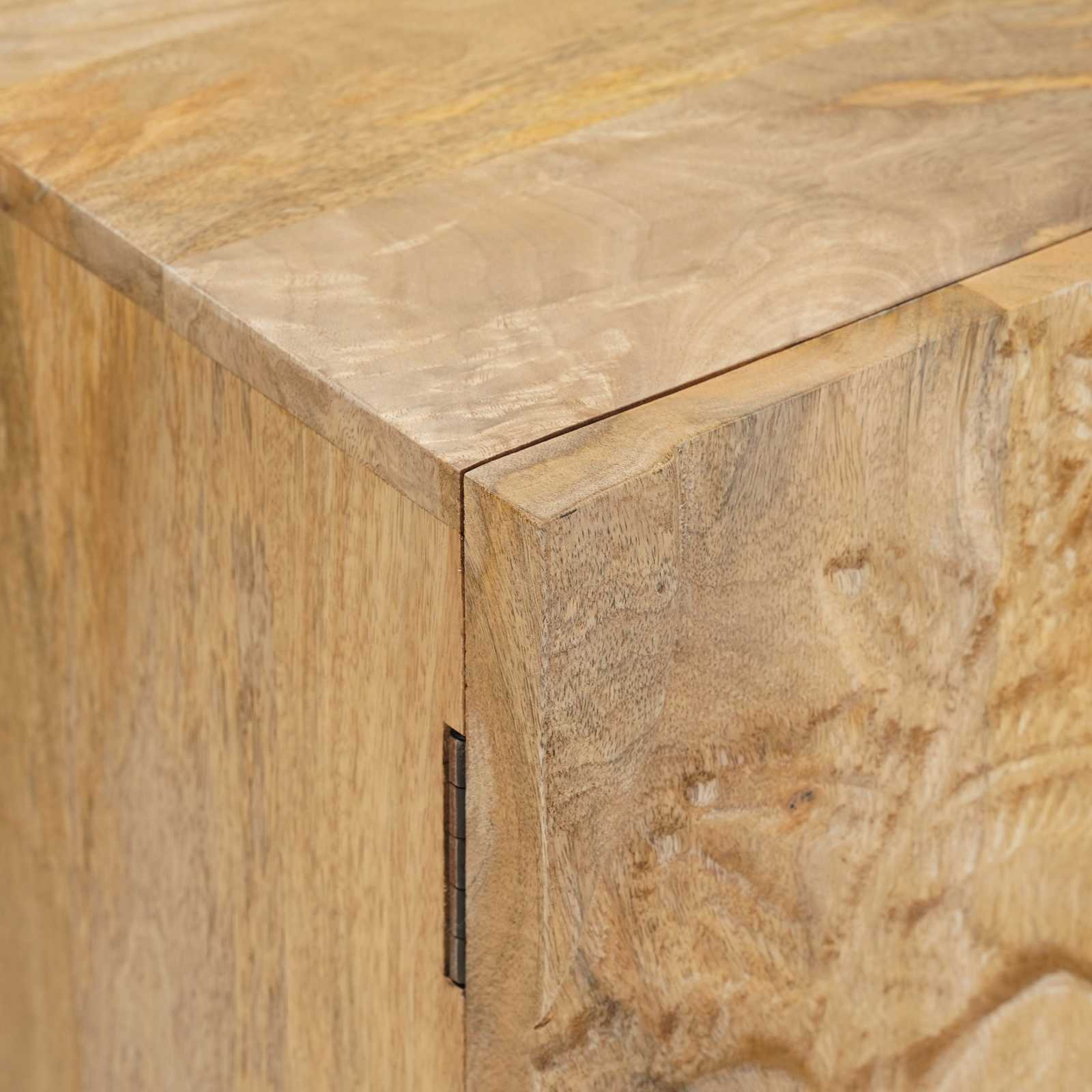 Széf 100 x 30 x 65 cm tömör mangófa és műszaki fa