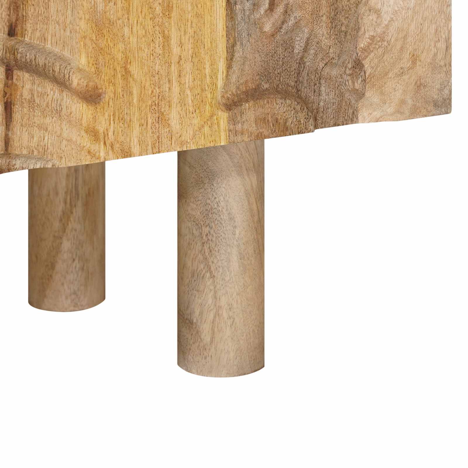 Széf 100 x 30 x 65 cm tömör mangófa és műszaki fa
