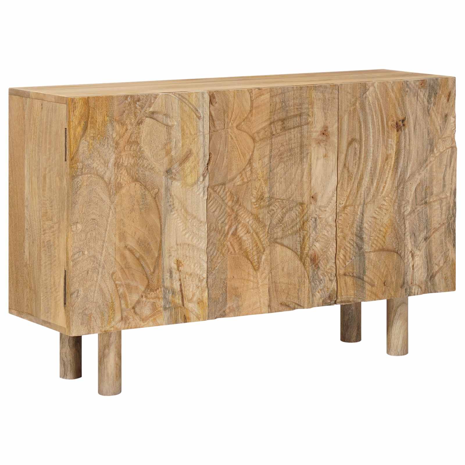 Széf 100 x 30 x 65 cm tömör mangófa és műszaki fa