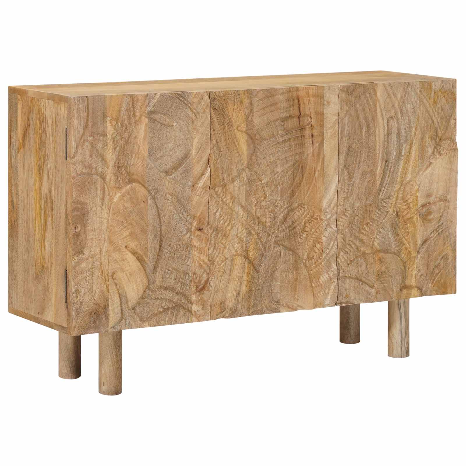 Széf 100 x 30 x 65 cm tömör mangófa és műszaki fa