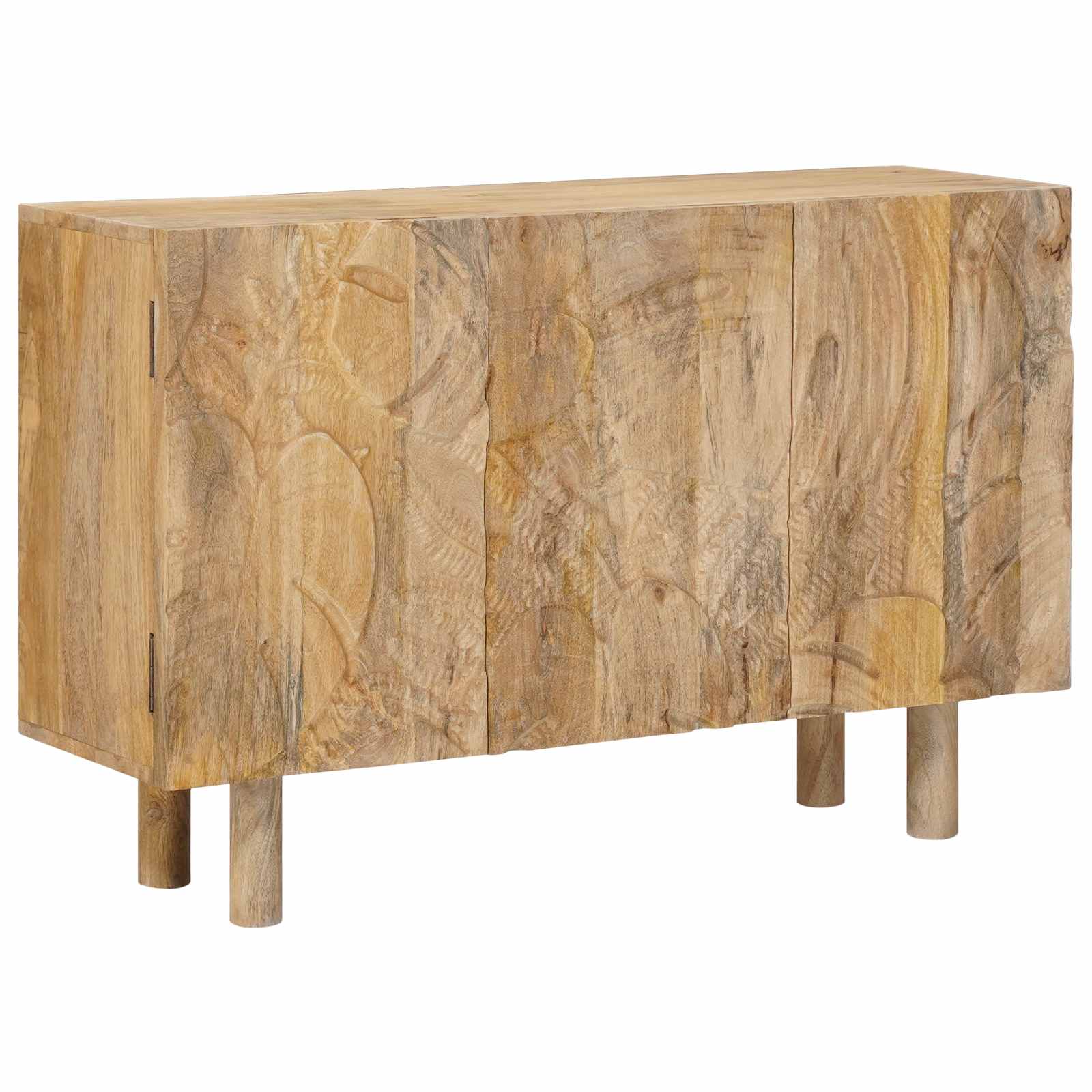 Széf 100 x 30 x 65 cm tömör mangófa és műszaki fa