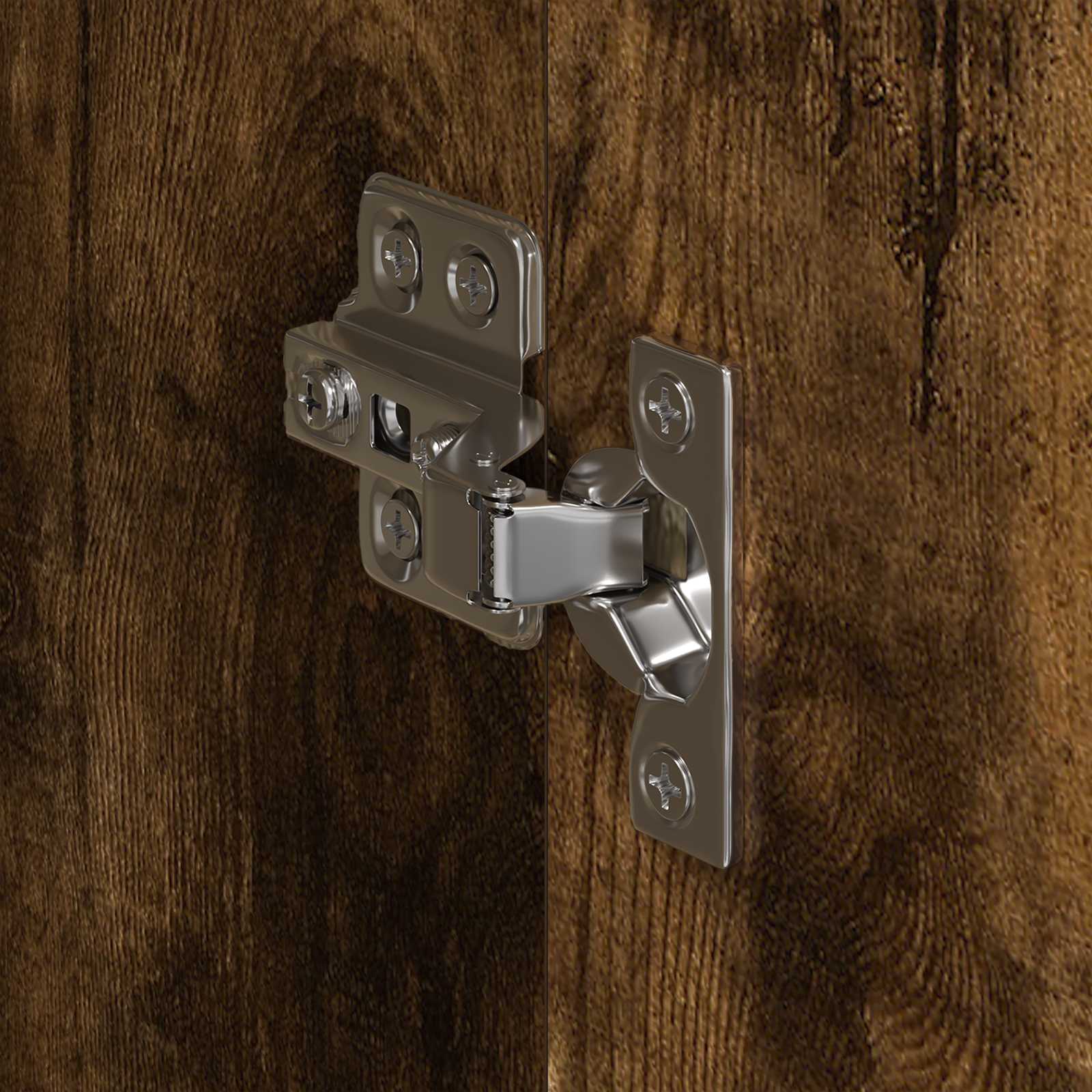 Szekrény tárolóval 2 pcs füstös tölgy 50 x 50 x 200 cm faanyag