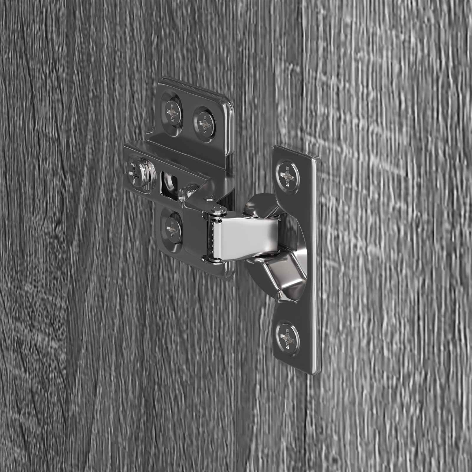 Szekrény tárolóval 2 pcs szürke sonoma 50 x 50 x 200 cm faanyag