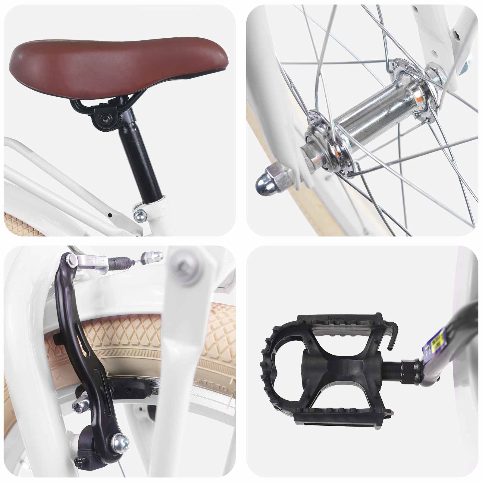 Gyerek bicikli 18 hüvelyk 5-7 éves korig fehér