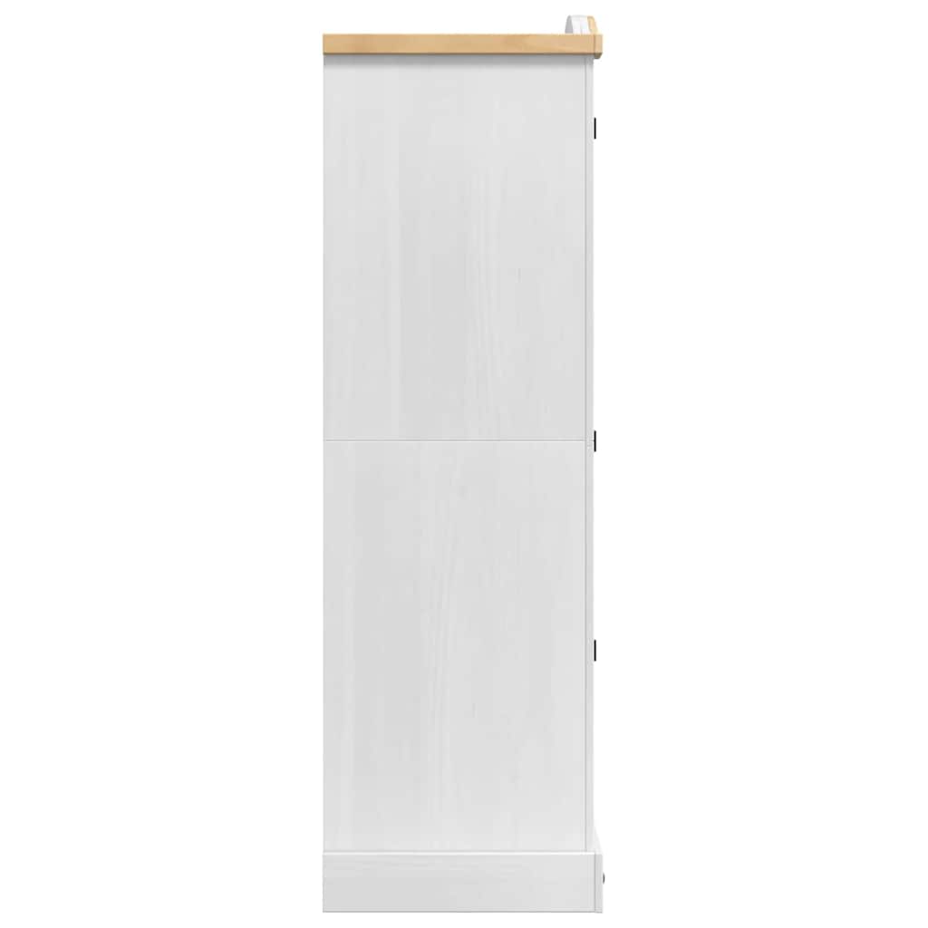 Ruhásszekrény corona fehér 101 x 52 x 170 cm tömör fenyőfa