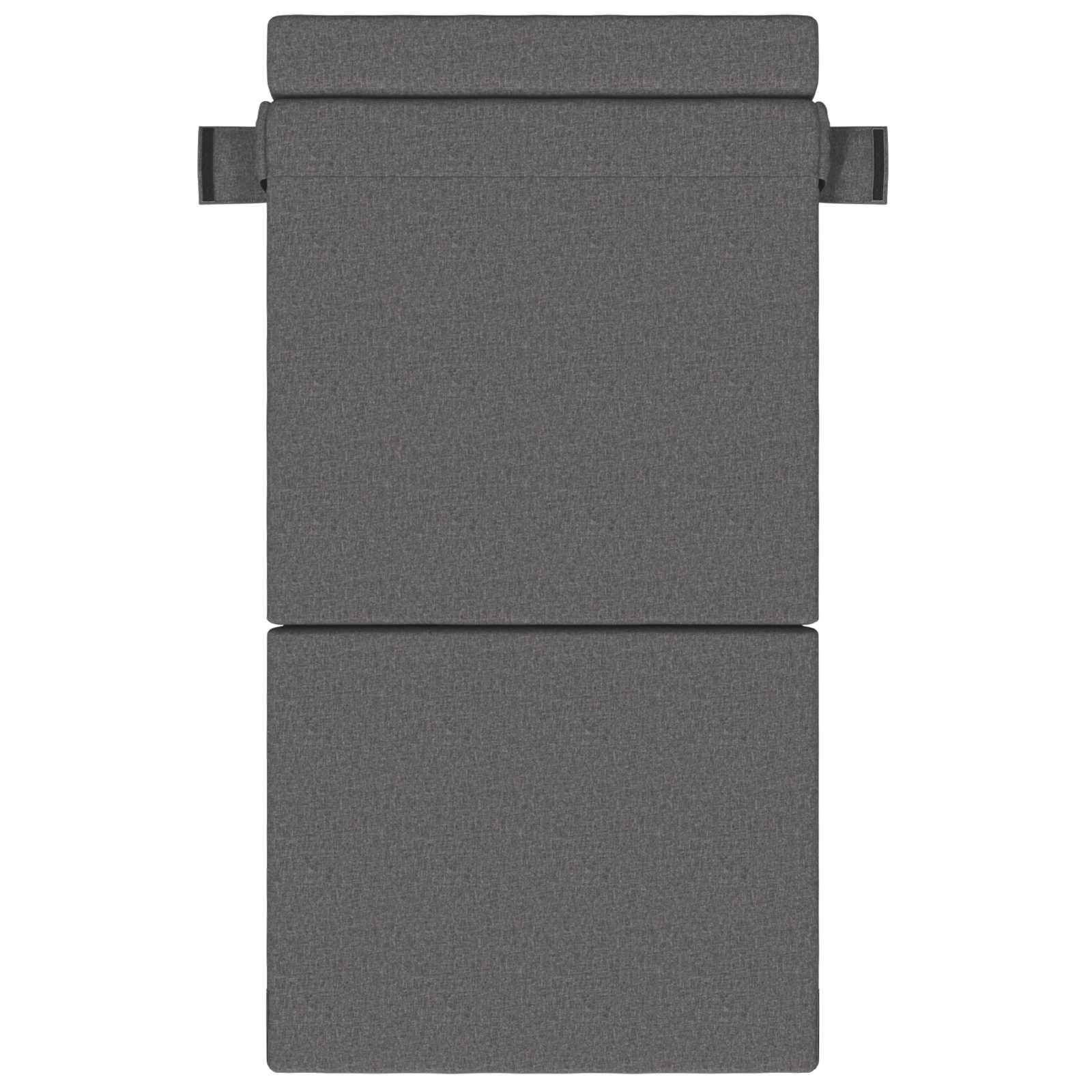 Hajtogatható kanapéágy világosszürke 190 x 70 x 15 cm szövet