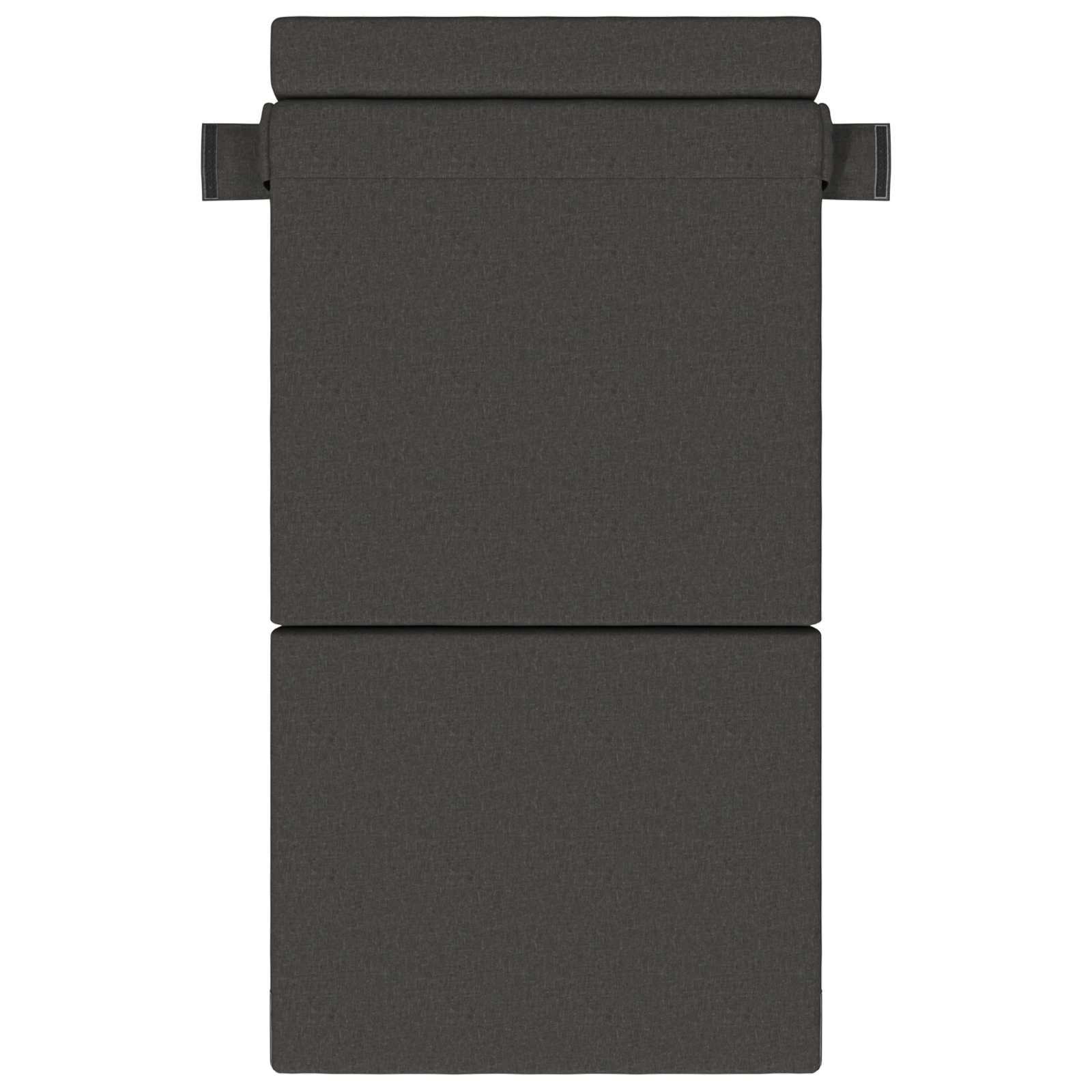 Hajtogatható kanapéágy sötétszürke 190 x 100 x 15 cm szövet