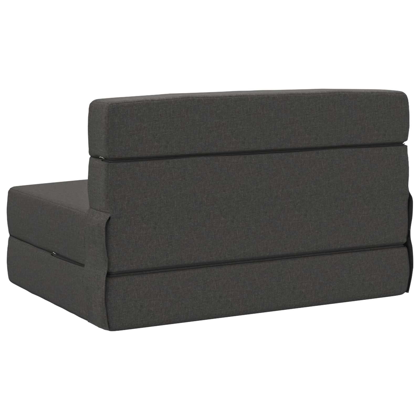 Hajtogatható kanapéágy sötétszürke 190 x 100 x 15 cm szövet