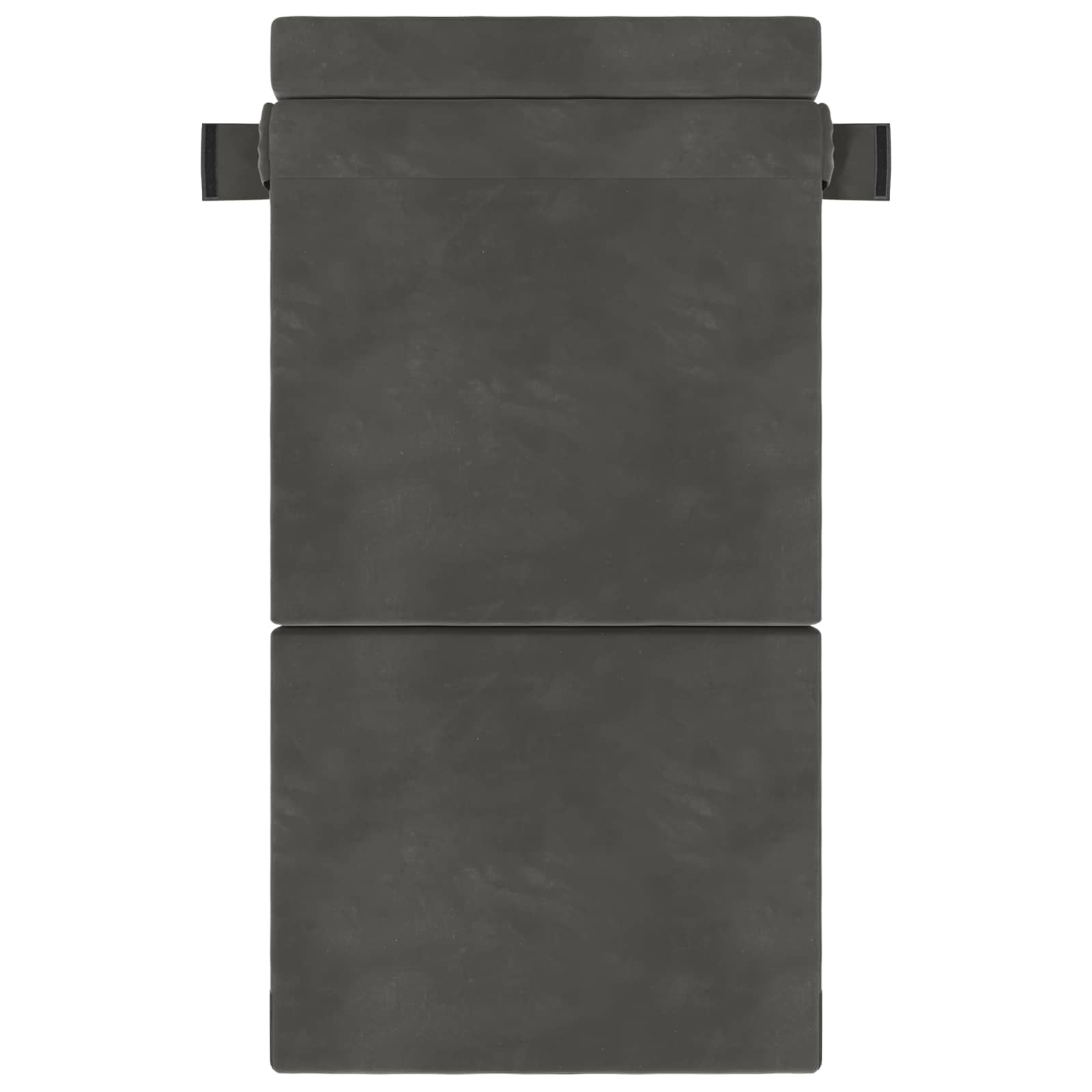 Hajtogatható kanapéágy sötétszürke 190 x 100 x 15 cm bársony