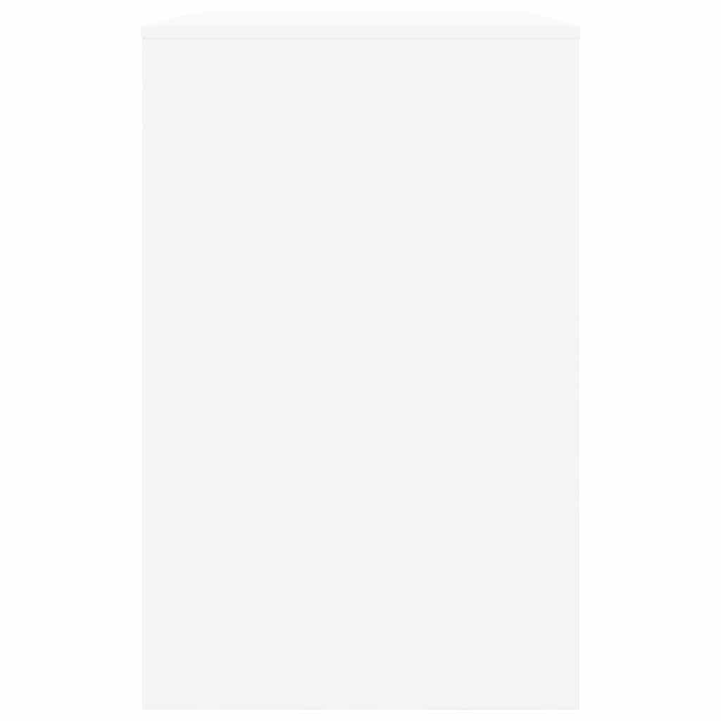 Asztal fiókkal tárolóval fehér 100 x 50 x 78 cm faanyag