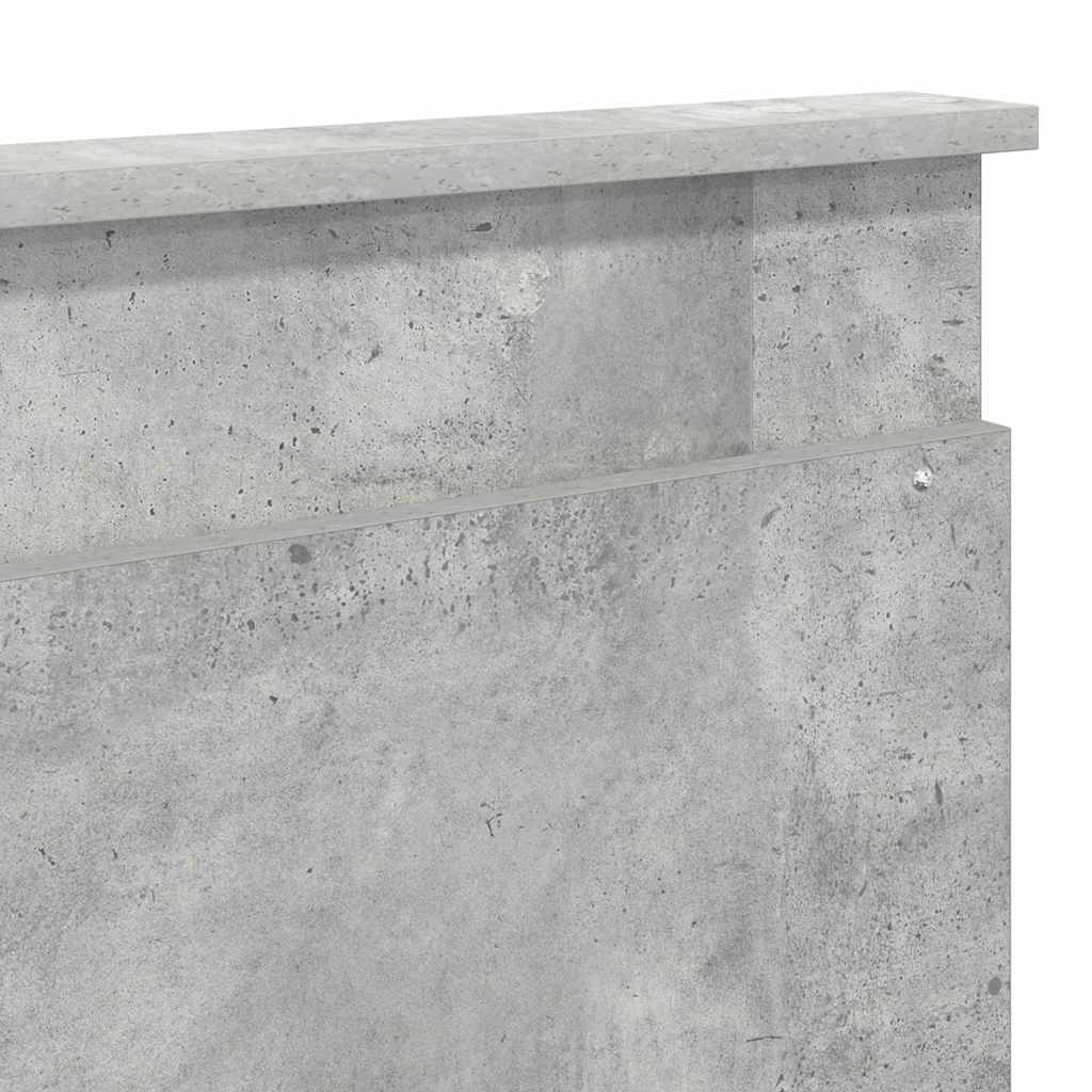 Fejtámla fejtámlával beton szürke 200 cm faanyag