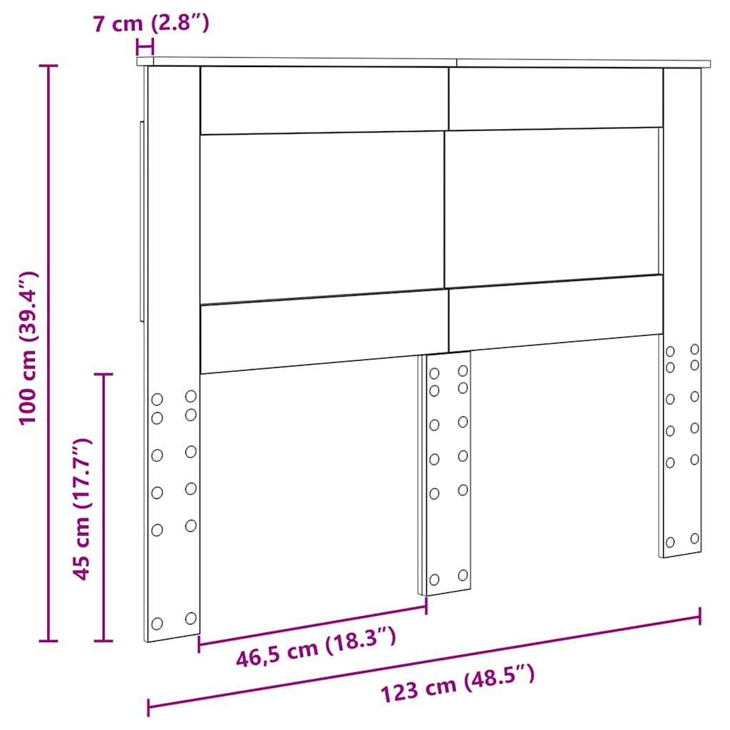 Fejtámla fejtámlával öreg fa 120 cm faanyag