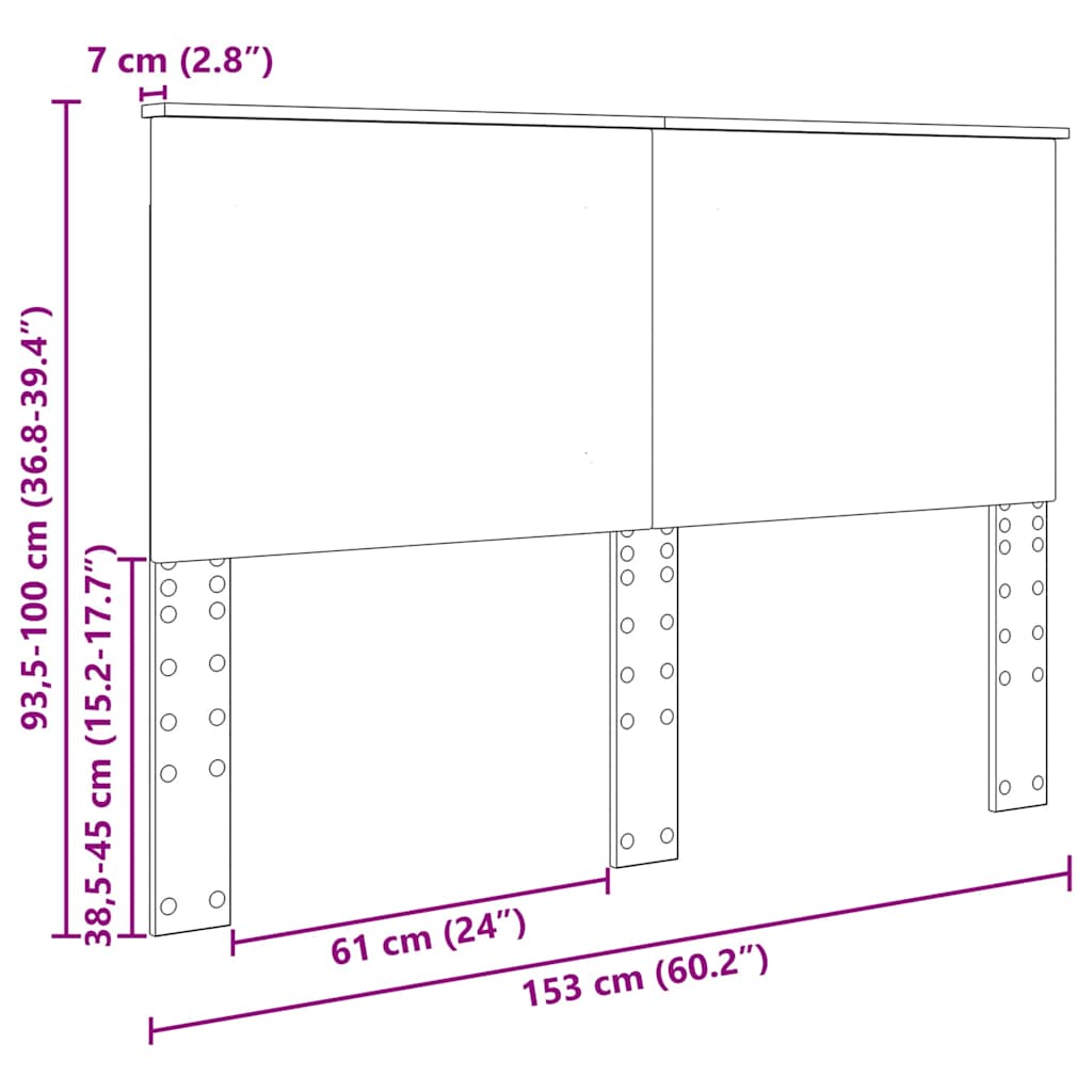Fejtámla fejtámlával fehér 150 cm faanyag