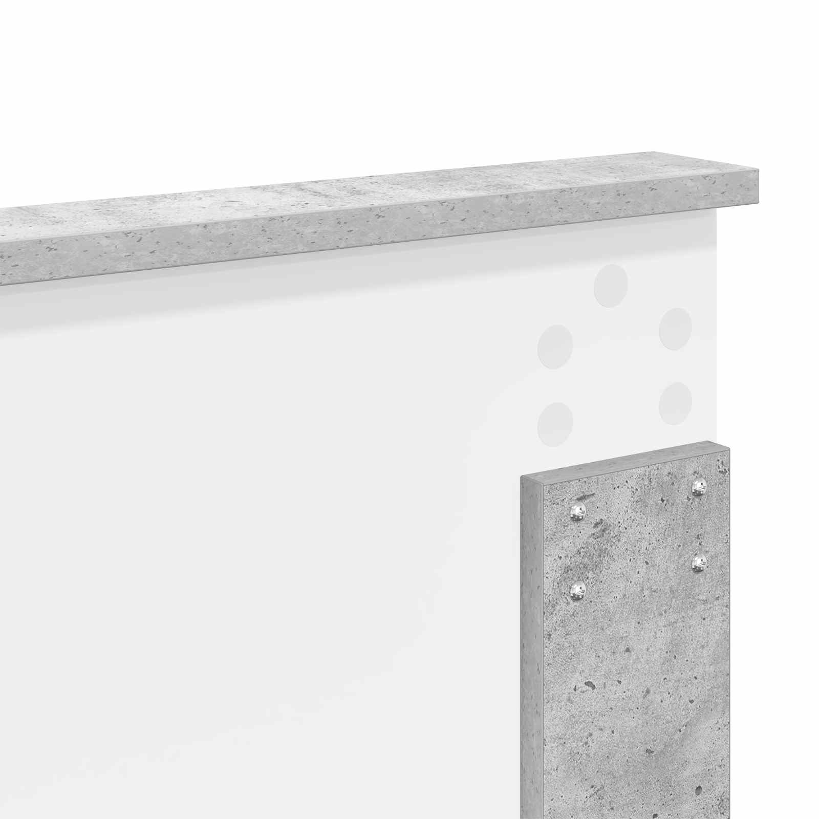 Fejtámla fejtámlával beton szürke 140 cm faanyag