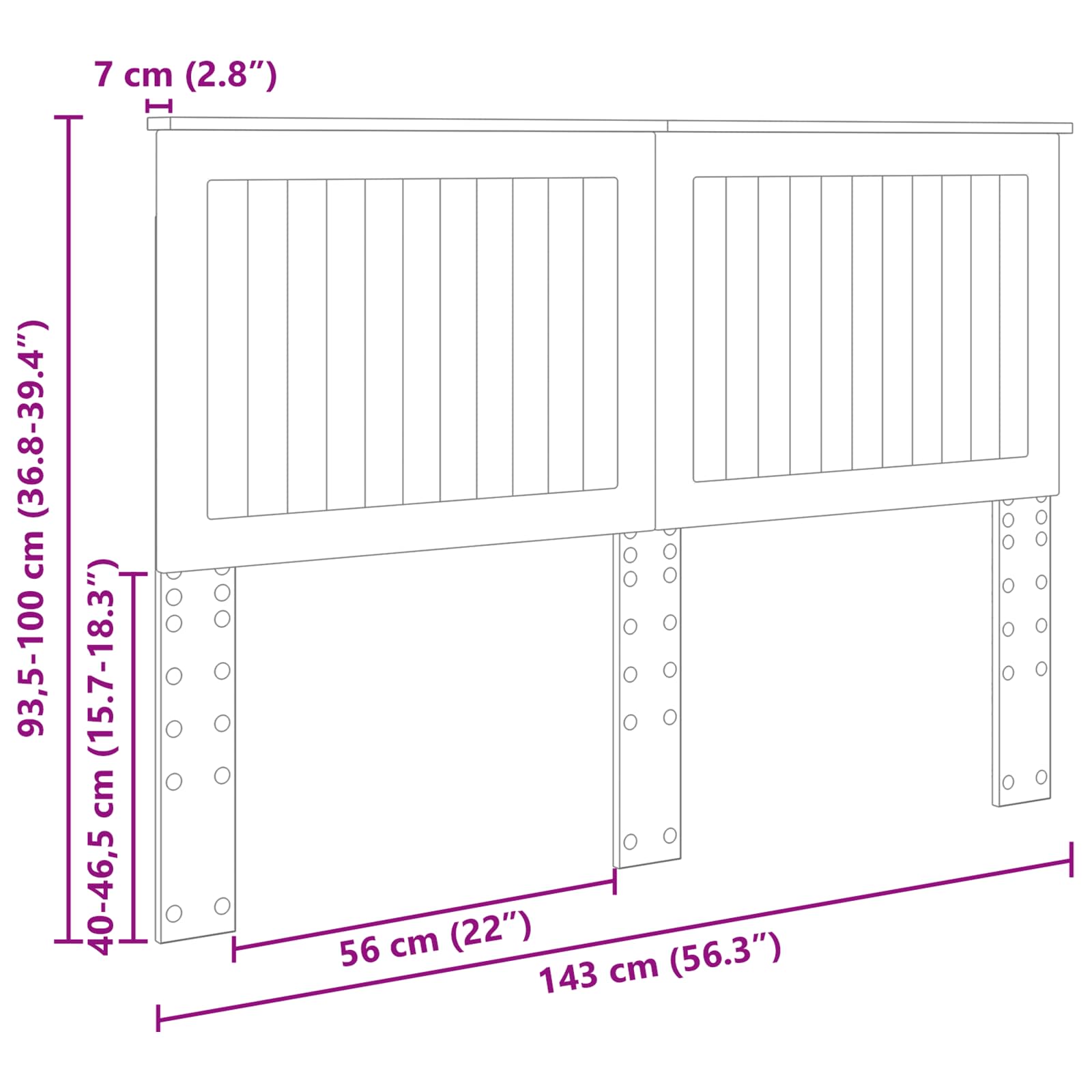 Fejtámla fejtámlával beton szürke 140 cm faanyag