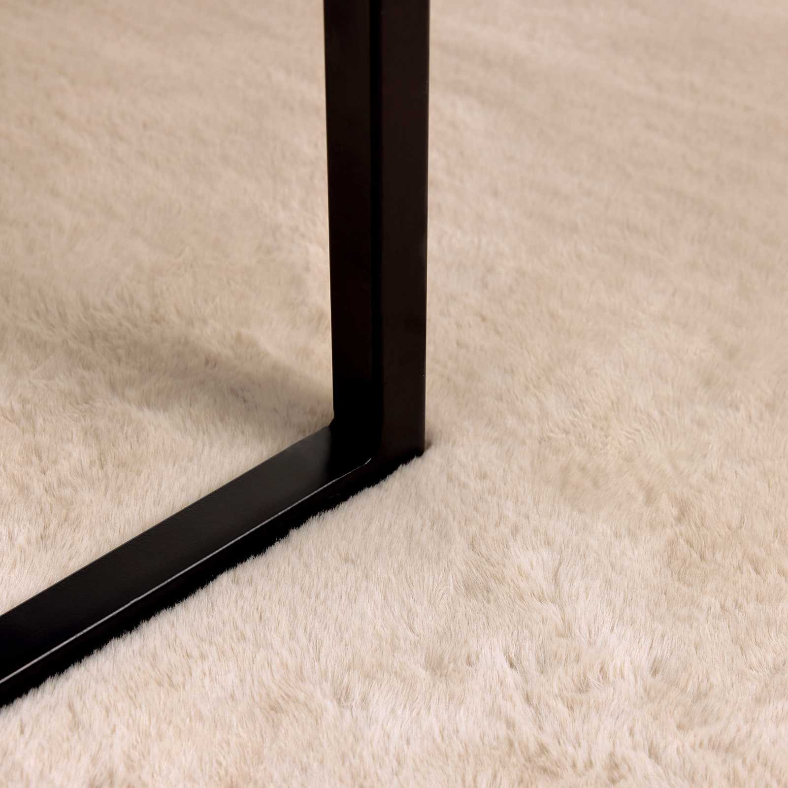 Mű nyúl szőr szőnyeg olite tópszínű ø 100 cm poliészter