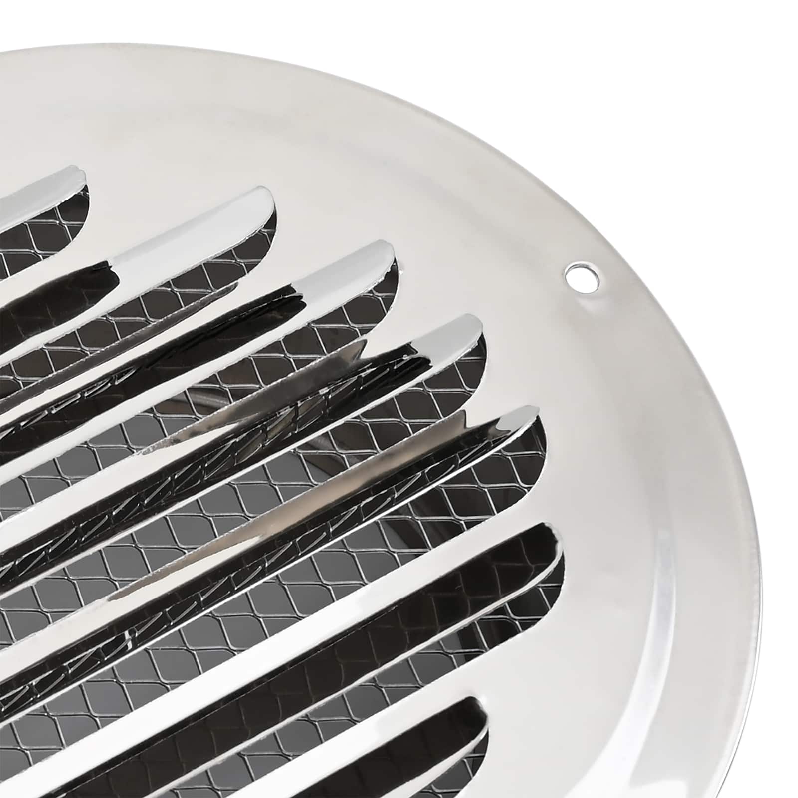 Levegő szellőzőfedél 4 pcs ezüst 80 mm rozsdamentes acél