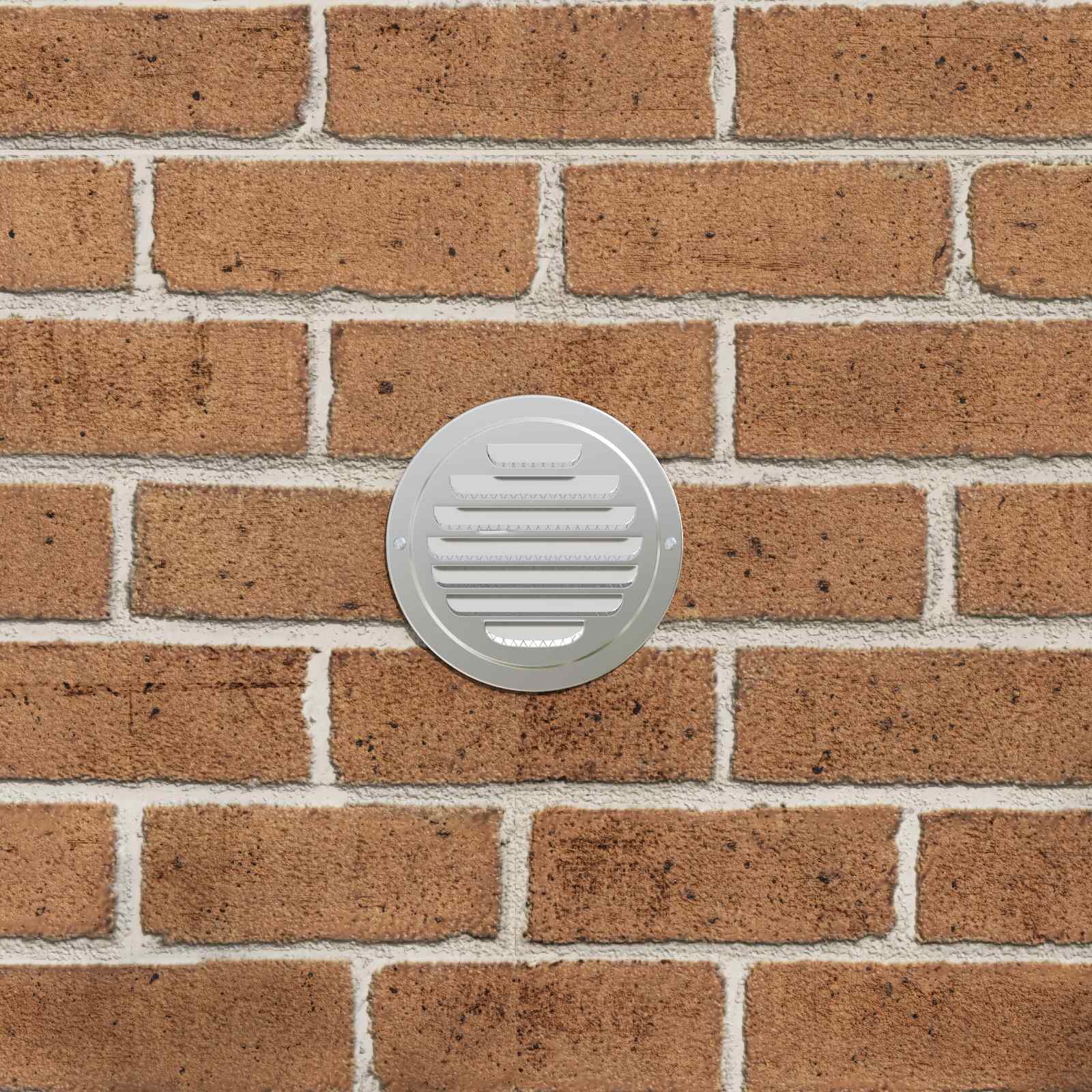 Levegő szellőzőfedél 4 pcs ezüst 80 mm rozsdamentes acél