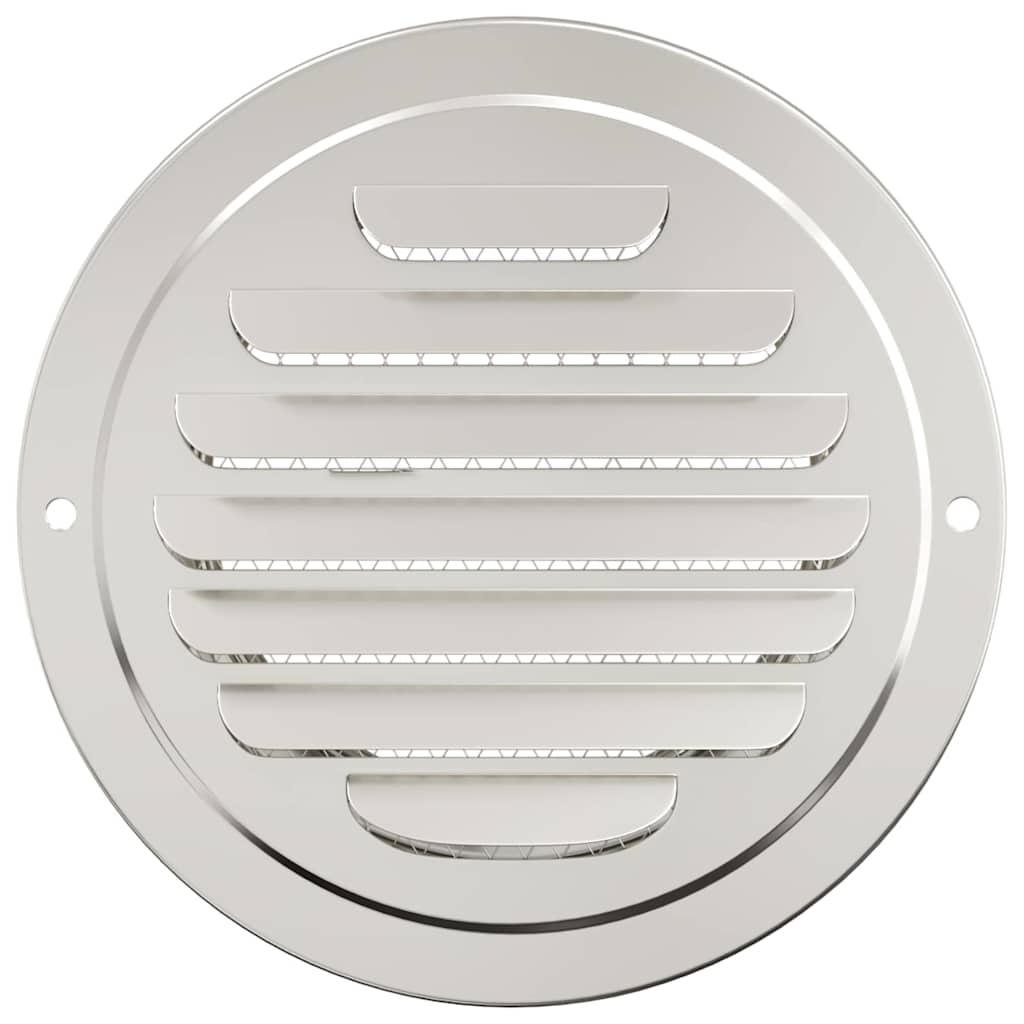 Levegő szellőzőfedél 4 pcs ezüst 100 mm rozsdamentes acél