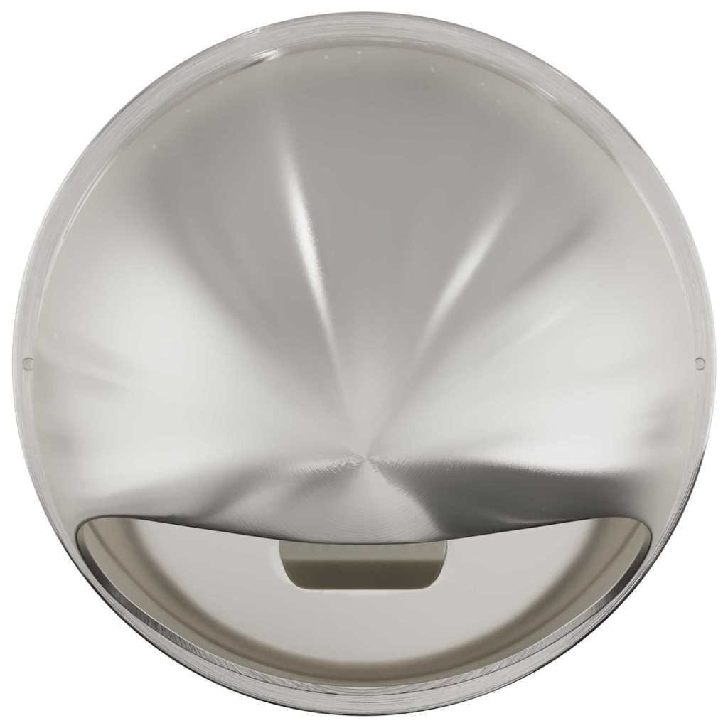 Levegő szellőzőfedél 8 pcs ezüst 200 mm rozsdamentes acél