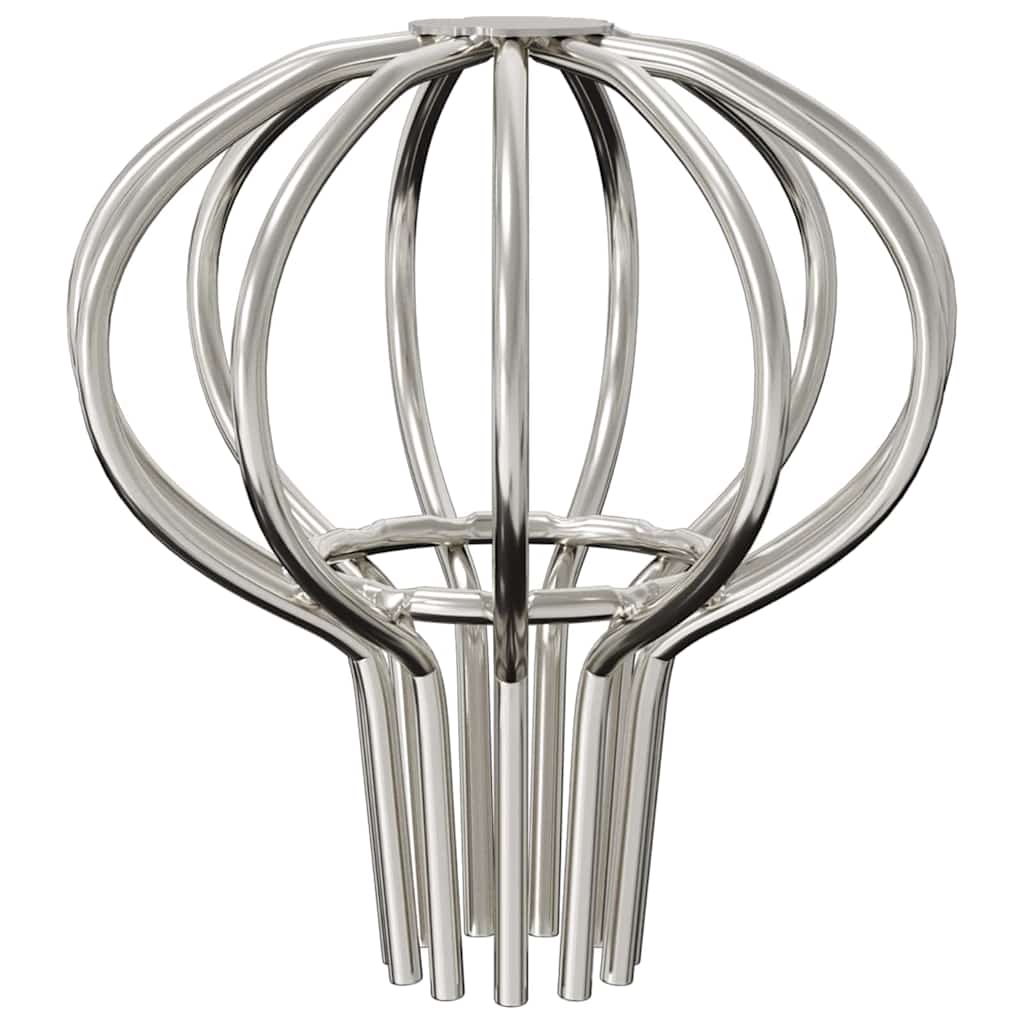 Cseppentő levélvédő 2 pcs ezüst 50 mm rozsdamentes acél