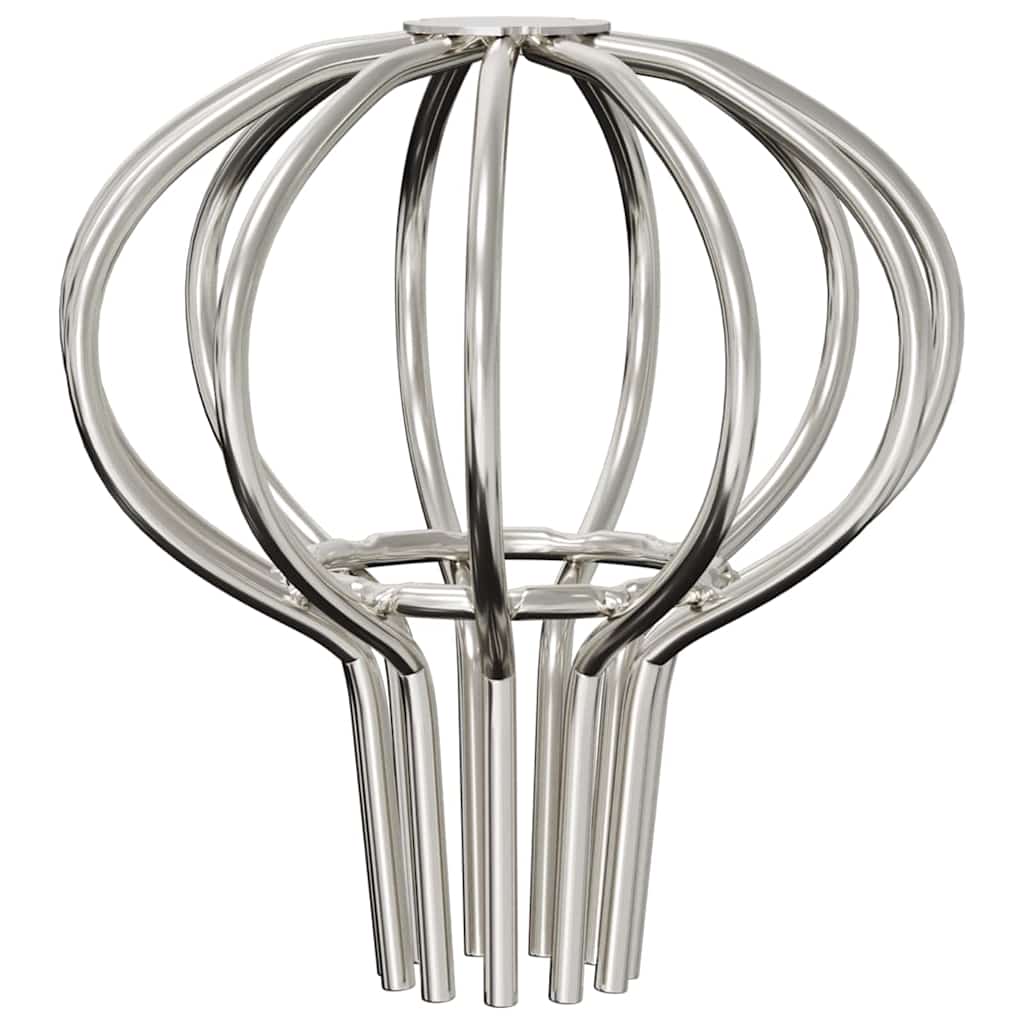 Cseppentő levélvédő 2 pcs ezüst 50 mm rozsdamentes acél