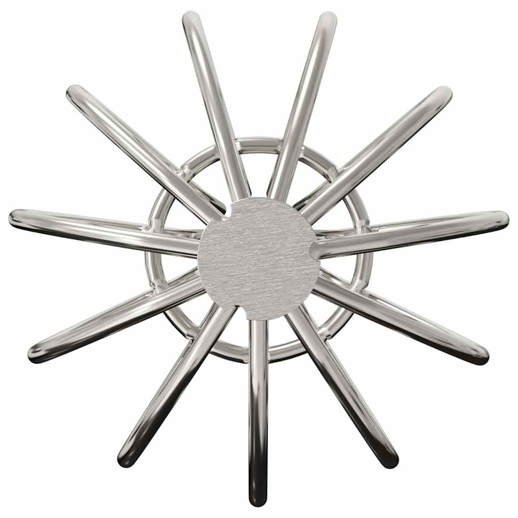 Cseppentő levélvédő 2 pcs ezüst 50 mm rozsdamentes acél