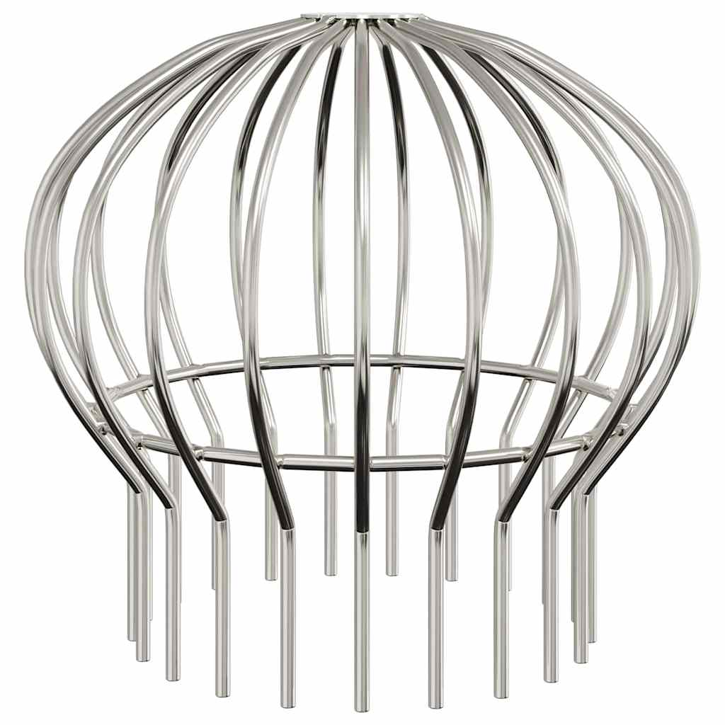 Cseppentő levélvédő 8 pcs ezüst 160 mm rozsdamentes acél