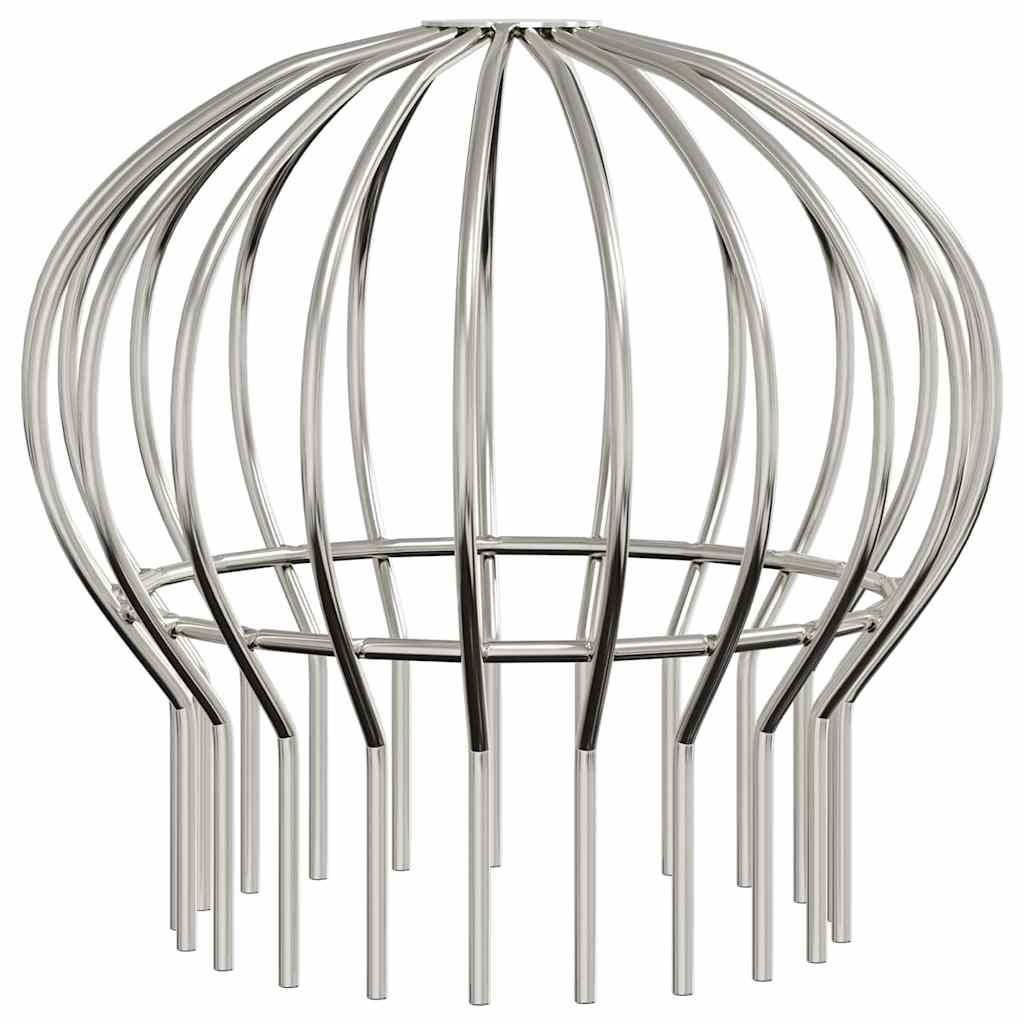 Cseppentő levélvédő 8 pcs ezüst 160 mm rozsdamentes acél