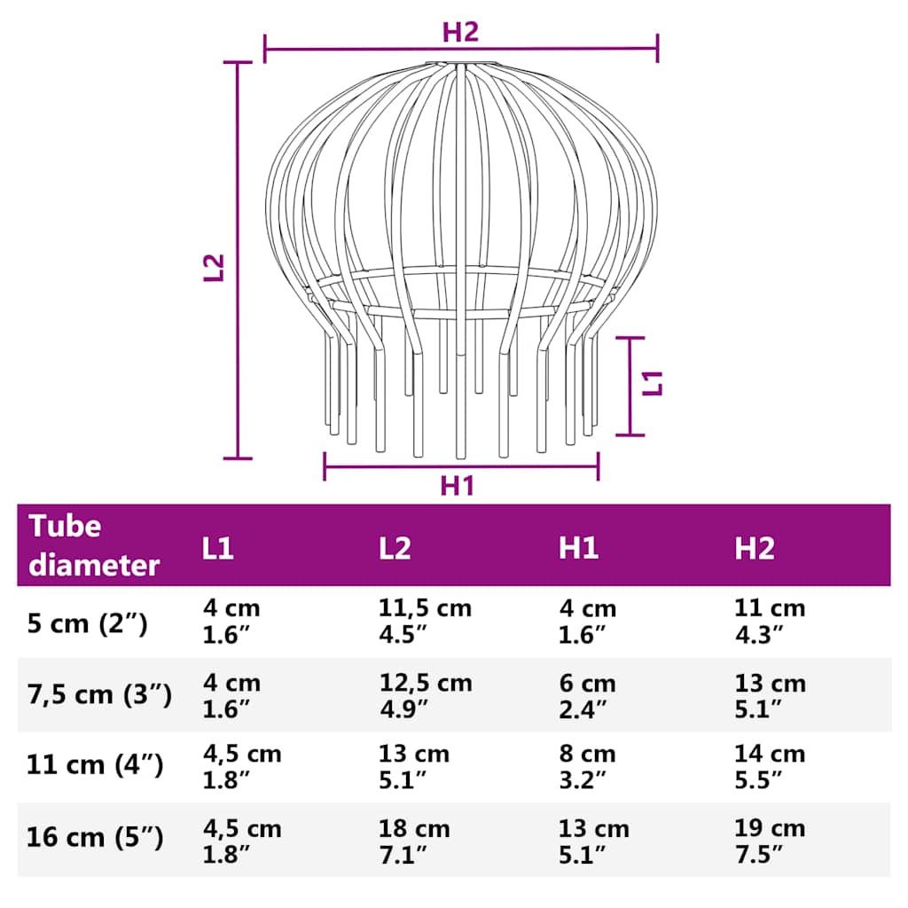 Cseppentő levélvédő 8 pcs ezüst 160 mm rozsdamentes acél