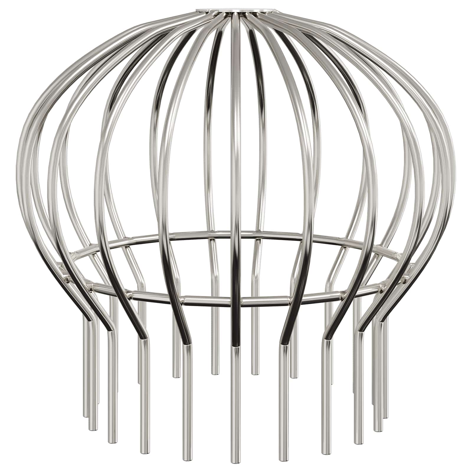 Cseppentő levélvédő 8 pcs ezüst 200 mm rozsdamentes acél