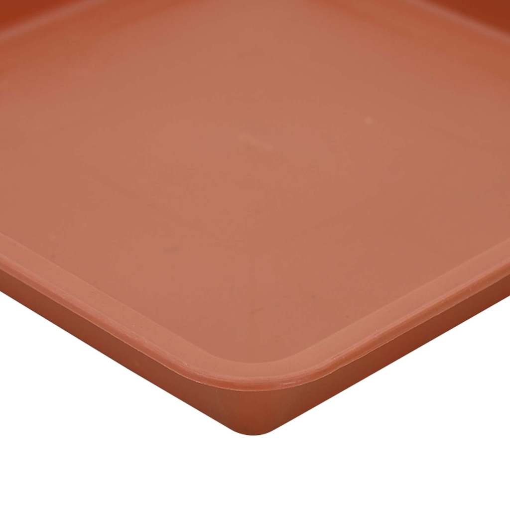 Négyzetes virágtálca 24 pcs tégla vörös 25,5 x 25,5 x 2,5 cm