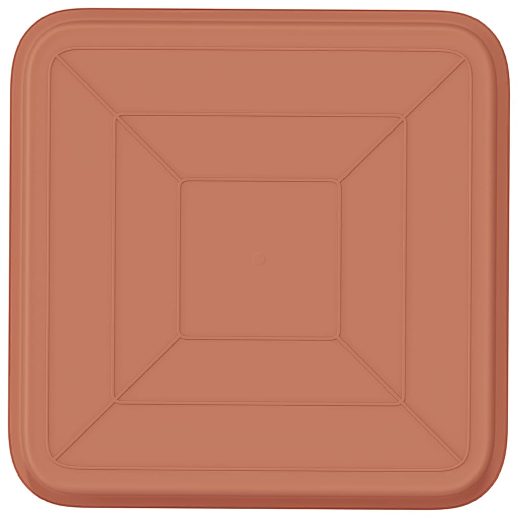 Négyzetes virágtálca 24 pcs tégla vörös 32 x 32 x 2,5 cm