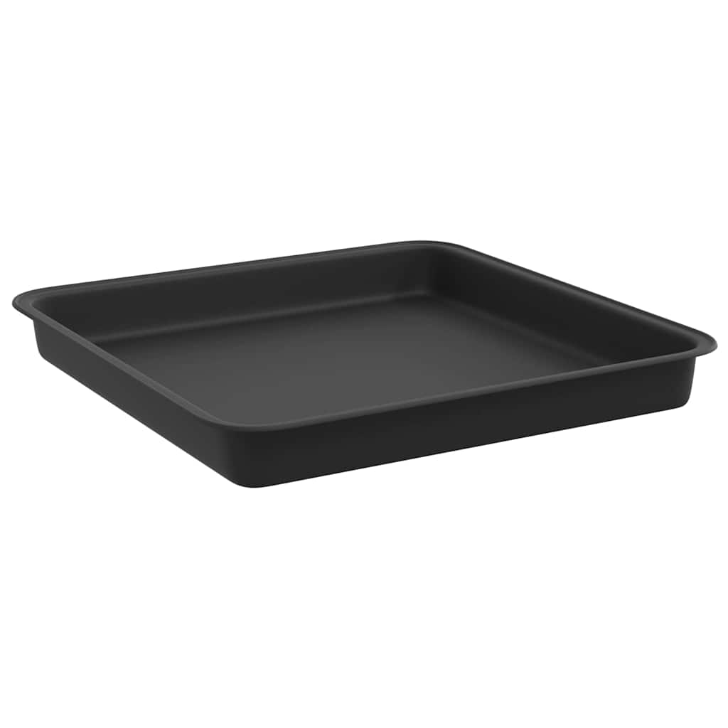 Négyzetes virágtálca 24 pcs fekete 18 x 18 x 2 cm műanyag