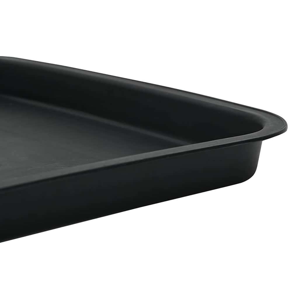 Négyzetes virágtálca 24 pcs fekete 36 x 36 x 2.5 cm műanyag