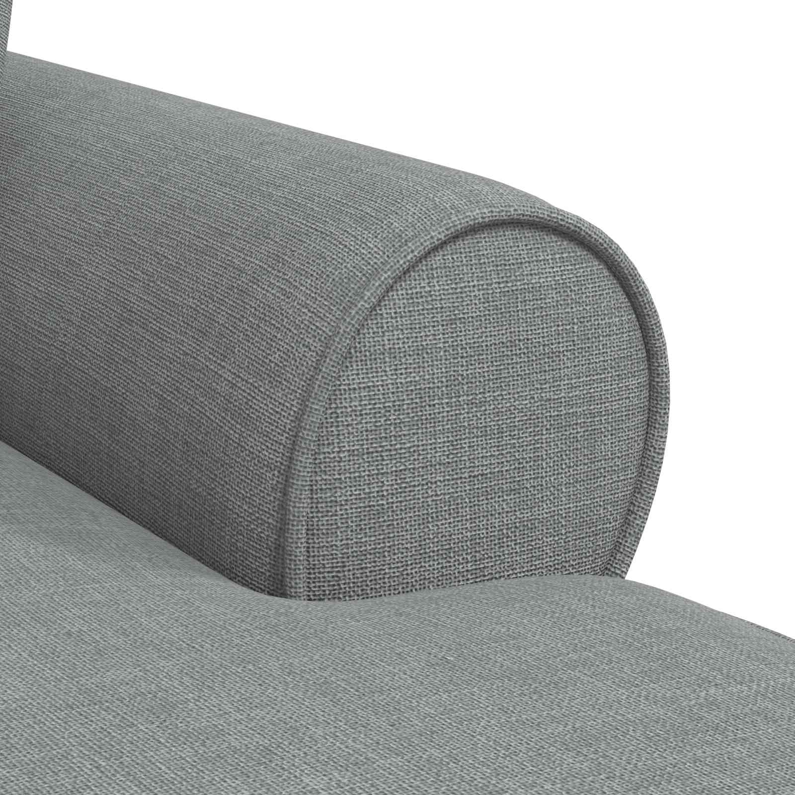 Fotel loungba szoknyával párnával 3 pcs világosszürke szövet
