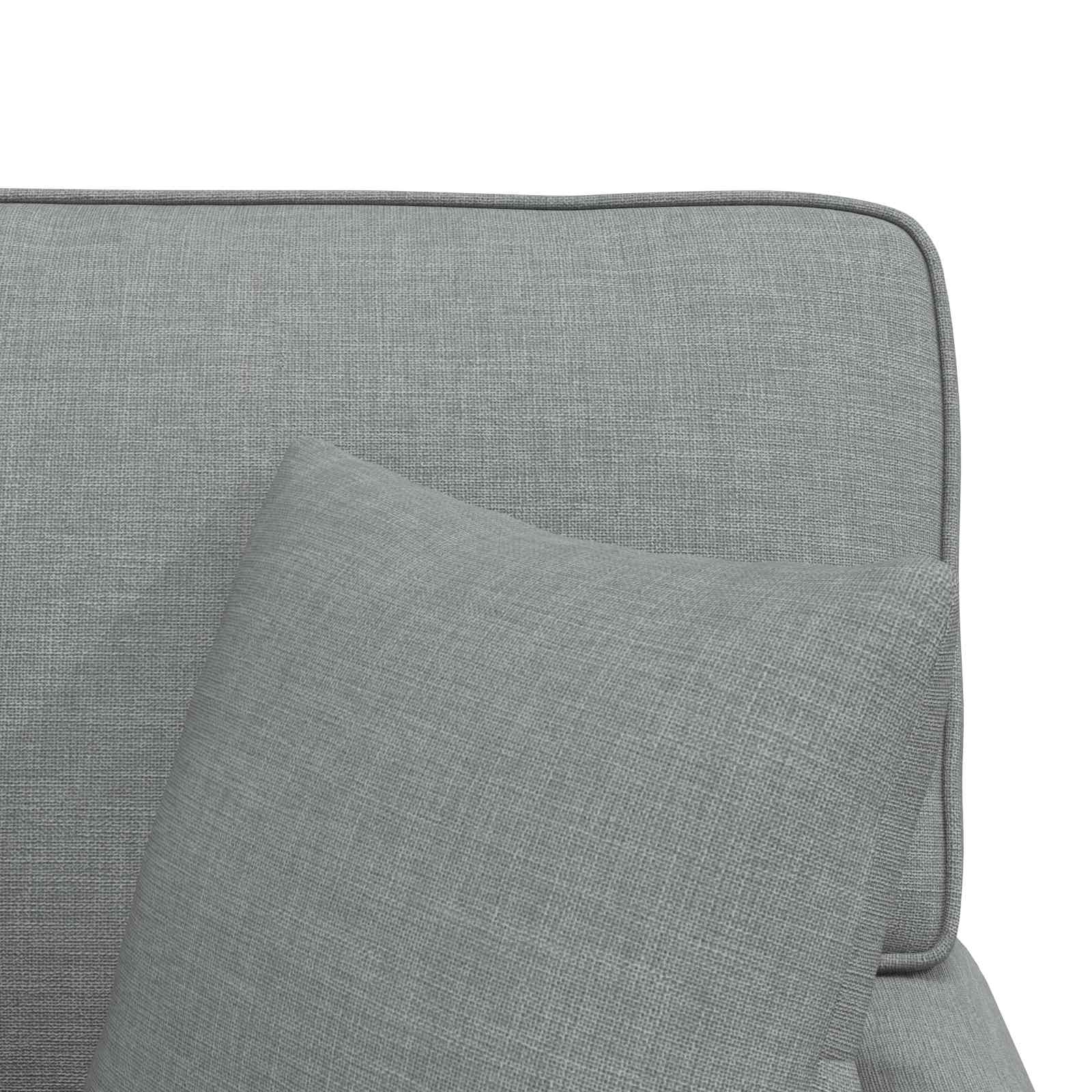 Fotel loungba szoknyával párnával 3 pcs világosszürke szövet