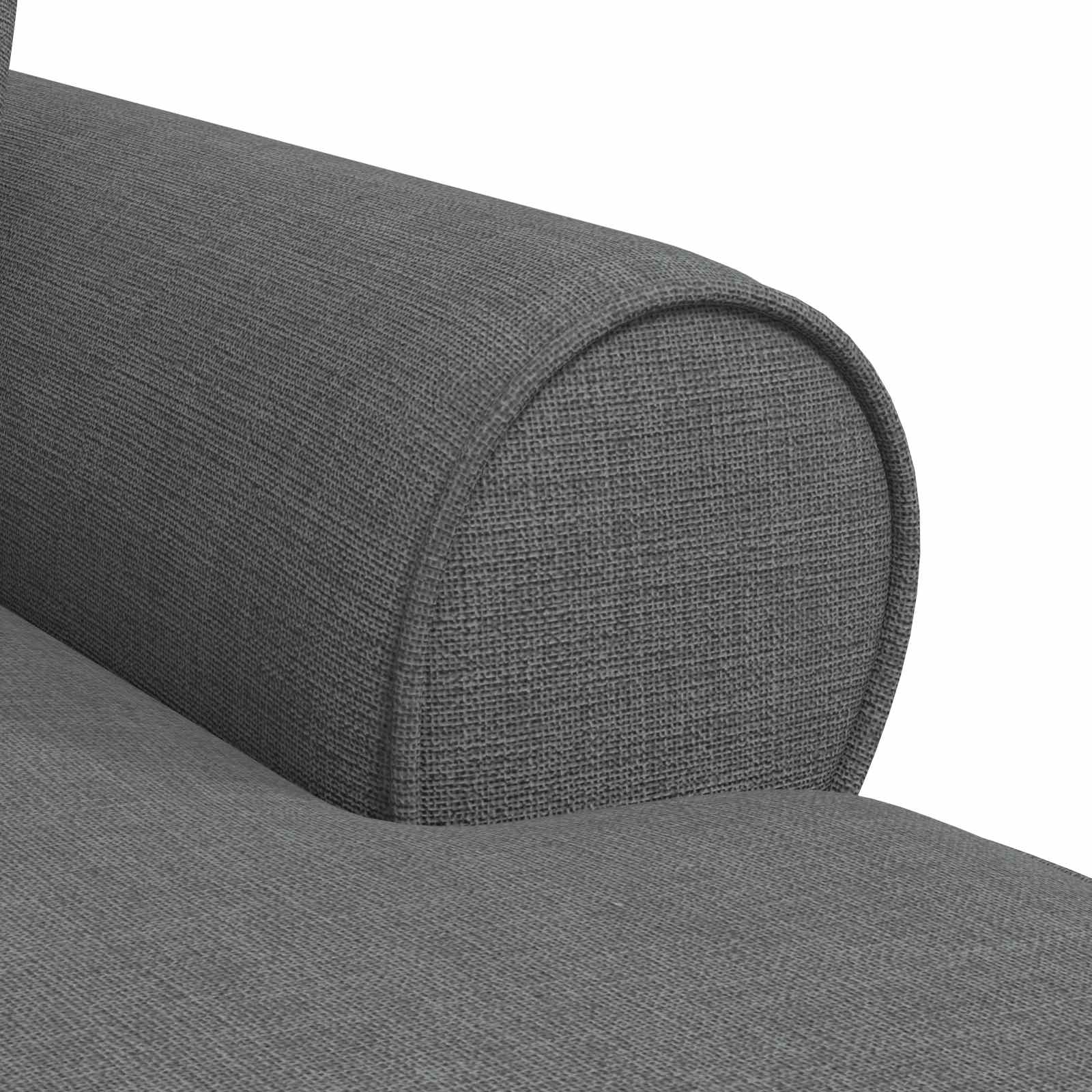 Fotel loungba szoknyával párnával 3 pcs sötétszürke szövet