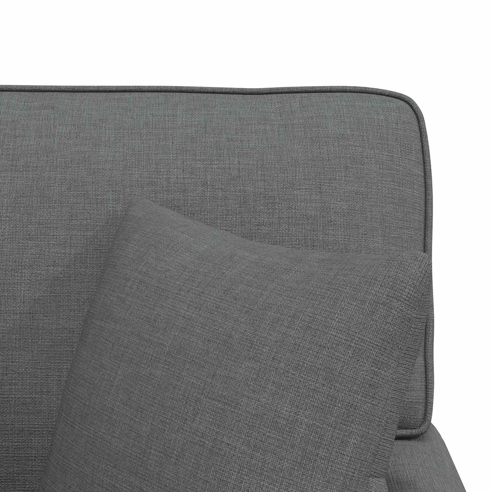 Fotel loungba szoknyával párnával 3 pcs sötétszürke szövet