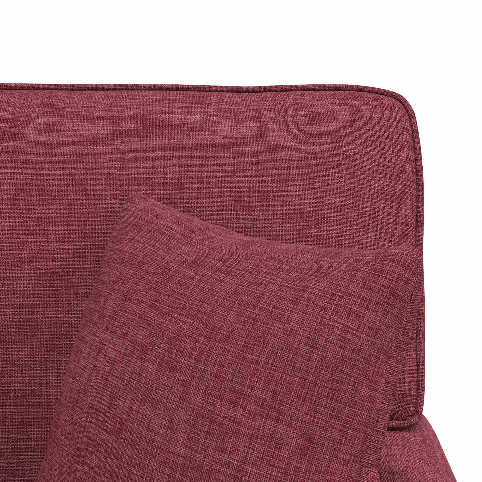 Fotel loungba szoknyával párnával párnával 3 pcs bordó szövet