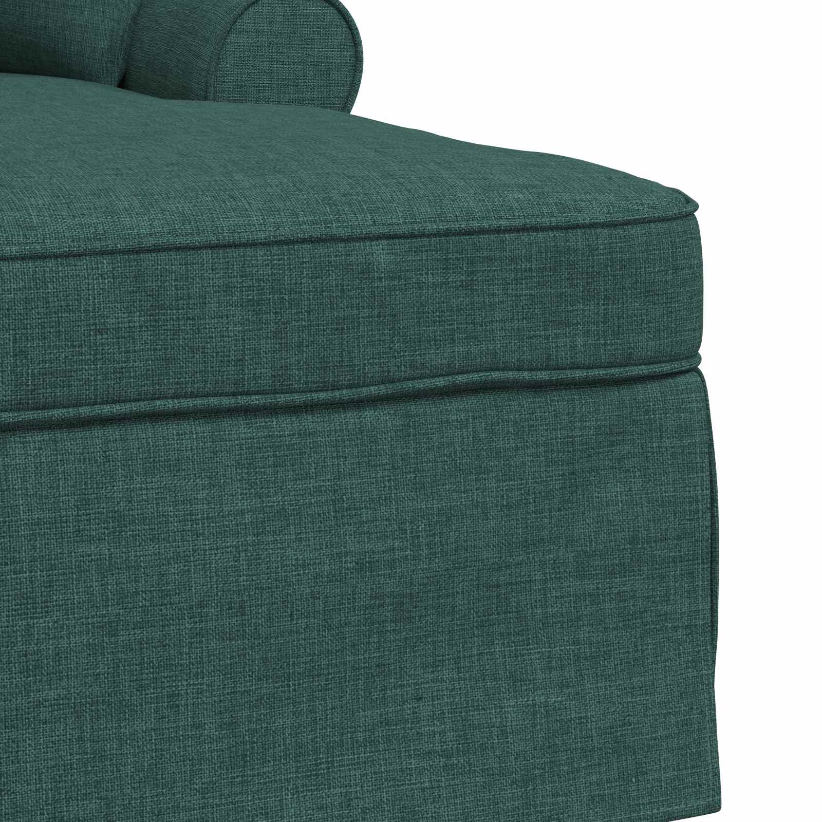 Fotel loungba szoknyával párnával 3 pcs sötétzöld szövet