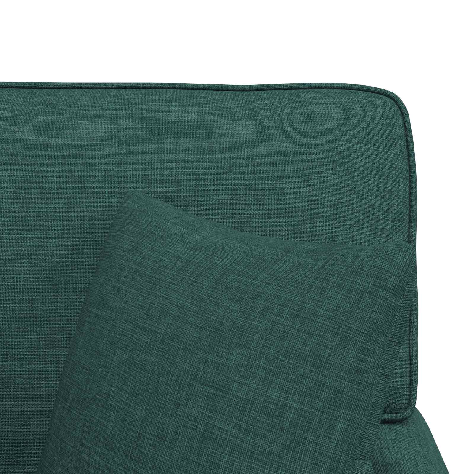 Fotel loungba szoknyával párnával 3 pcs sötétzöld szövet