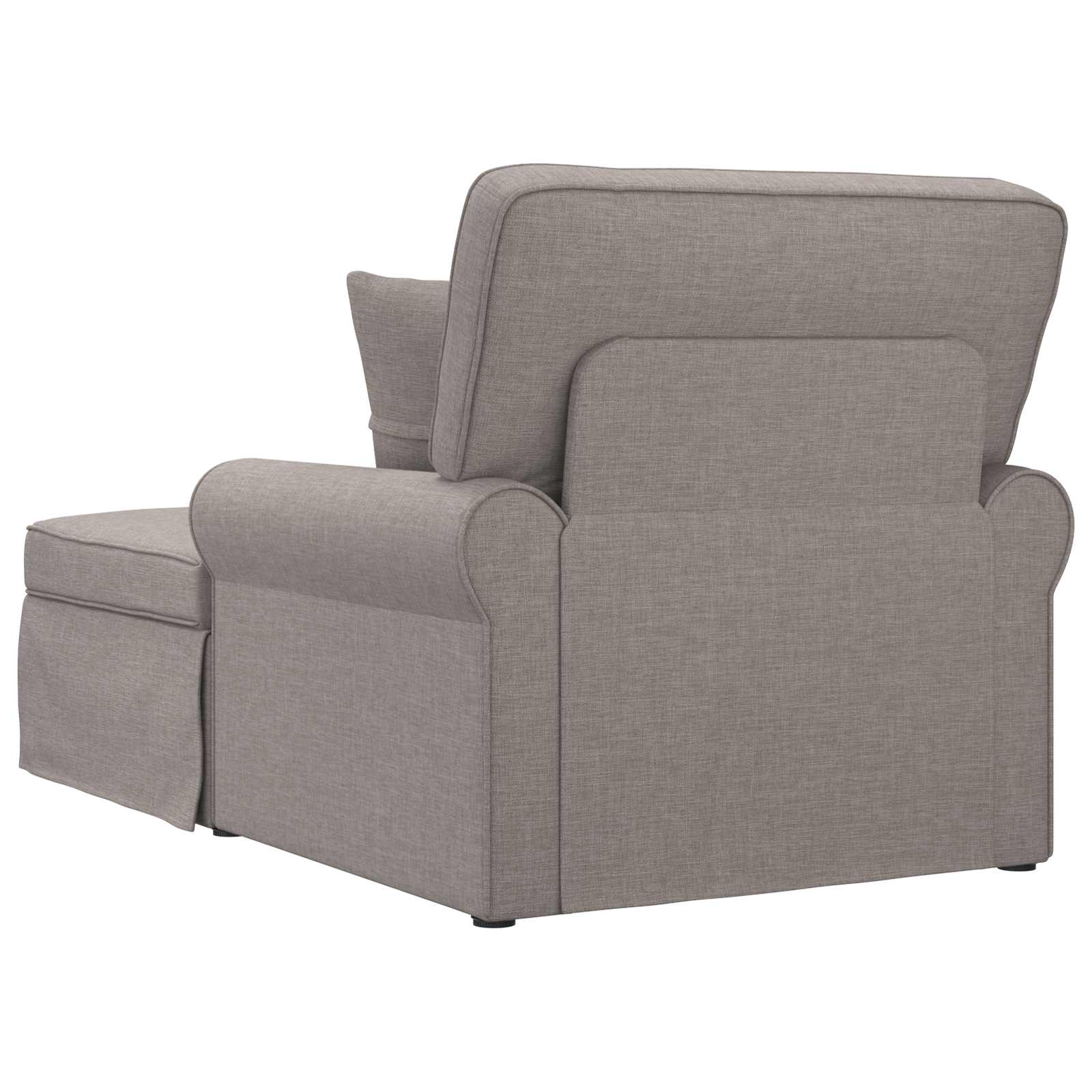 Fotel loungba szoknyával párnával 3 pcs tópszínű szövet