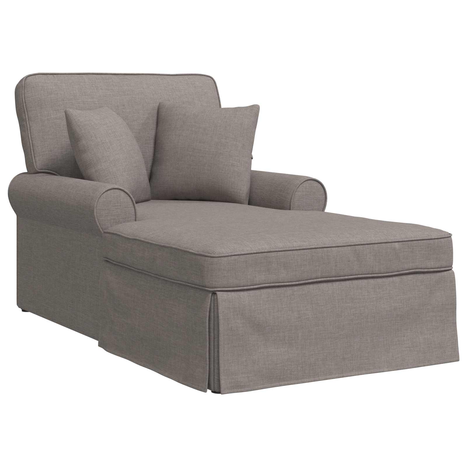 Fotel loungba szoknyával párnával 3 pcs tópszínű szövet